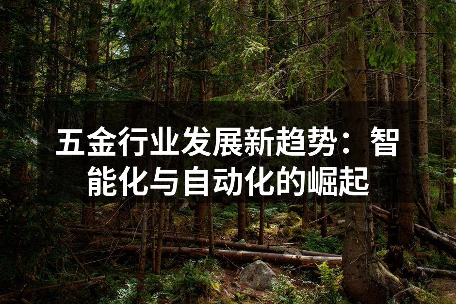 五金行业发展新趋势：智能化与自动化的崛起